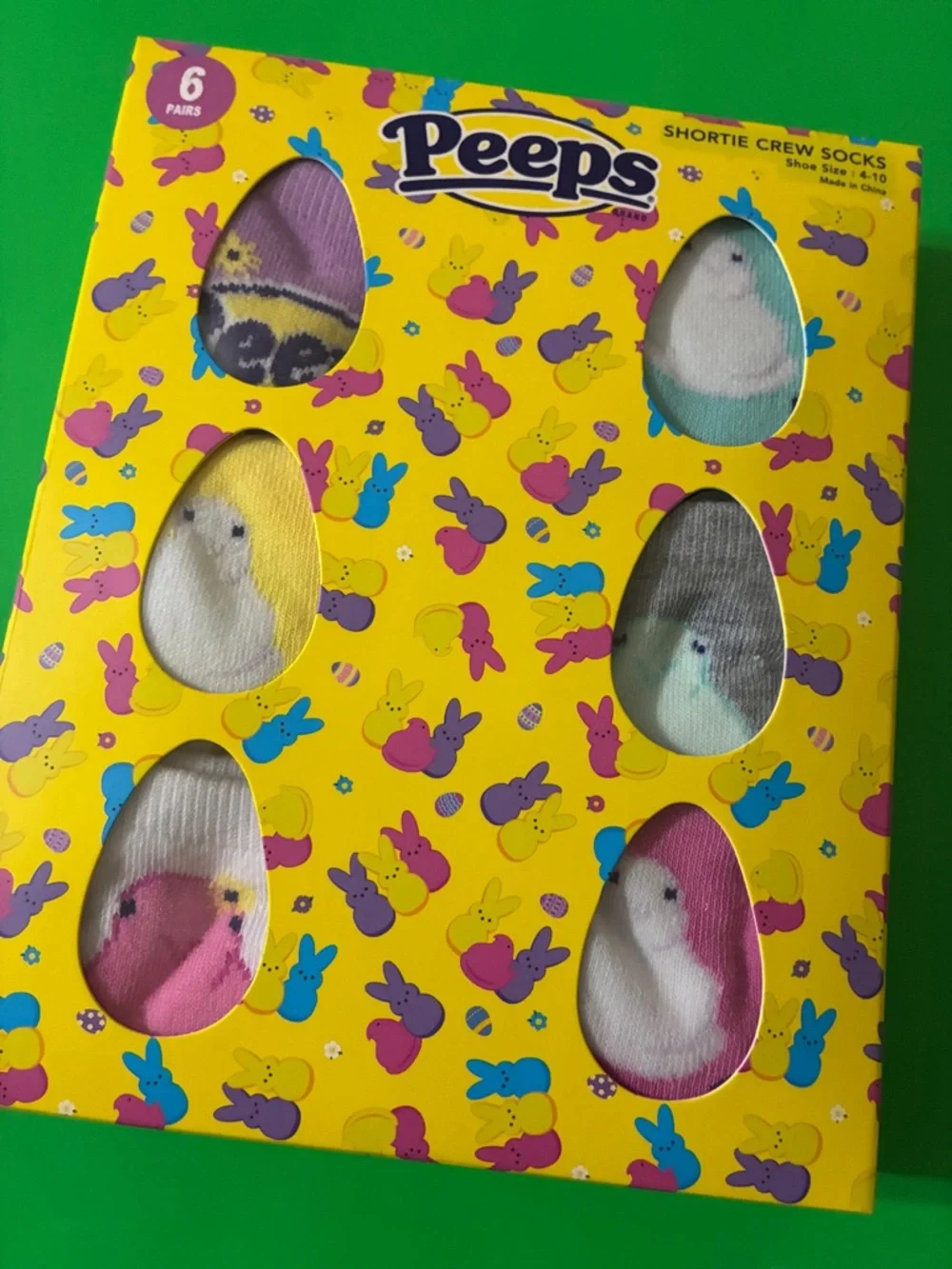 Peeps Shortie Crew Socks - 6-pack - Picture 10 of 12